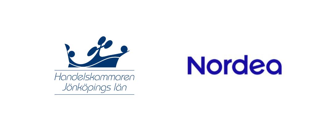 Logotyp Nordea och Handelskammaren.